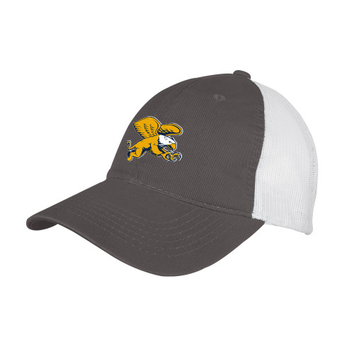 Canisius Charcoal/White Mesh Back Unstructured Low Profile Hat