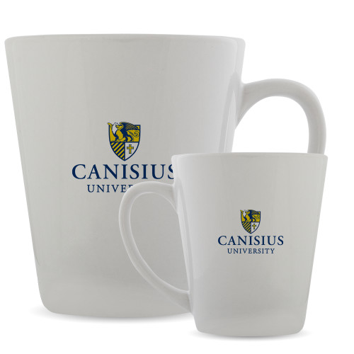  Full Color Latte Mug 12oz - Canisius Institutional Mark Vertical