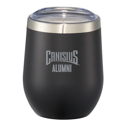  Corzo Vacuum Insulated Black Cup 12oz - Canisius - Alumni Engraved