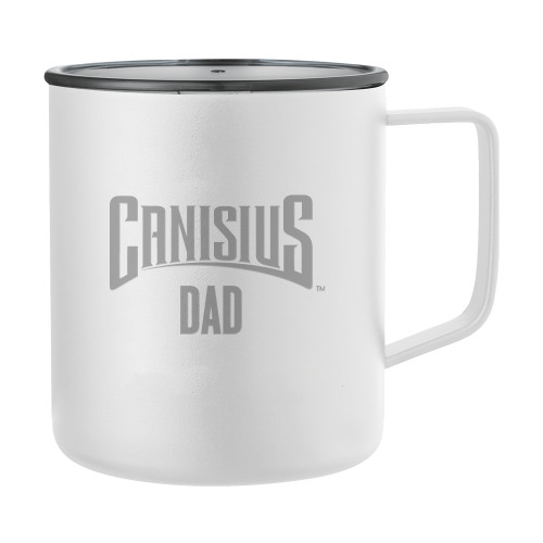  Rover Camp Vacuum Insulated White Mug 14oz - Canisius - Dad Engraved