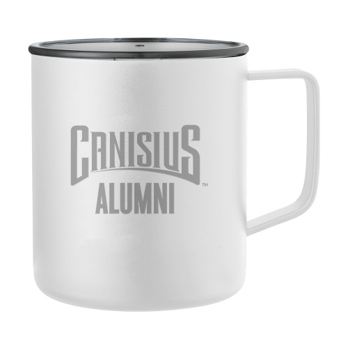  Rover Camp Vacuum Insulated White Mug 14oz - Canisius - Alumni Engraved