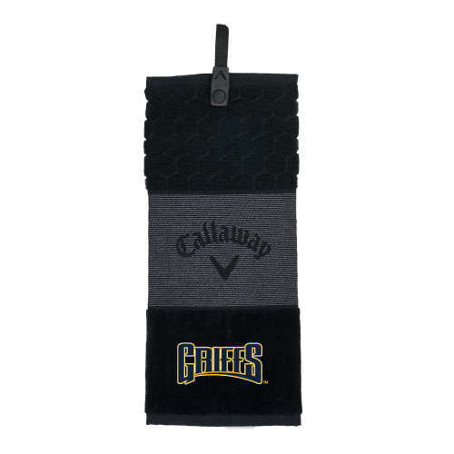  Callaway Black Trifold Towel - Griffs Wordmark