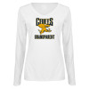Thumbnail image for  Womens White Long Sleeve V Neck Tee 