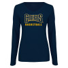 Thumbnail image for  Womens Navy Long Sleeve V Neck Tee 