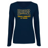 Thumbnail image for  Womens Navy Long Sleeve V Neck Tee 