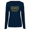 Thumbnail image for  Womens Navy Long Sleeve V Neck Tee 