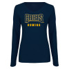Thumbnail image for  Womens Navy Long Sleeve V Neck Tee 