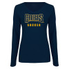 Thumbnail image for  Womens Navy Long Sleeve V Neck Tee 