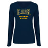 Thumbnail image for  Womens Navy Long Sleeve V Neck Tee 