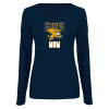 Thumbnail image for  Womens Navy Long Sleeve V Neck Tee 