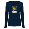 Thumbnail image for  Womens Navy Long Sleeve V Neck Tee 