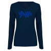 Thumbnail image for  Womens Navy Long Sleeve V Neck Tee 