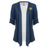 Thumbnail image for  Womens Navy Drape Front Cardigan Sweater 