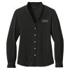 Thumbnail image for  Brooks Brothers Womens Black Long Sleeve Ruffle Collar Blouse
