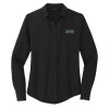 Thumbnail image for  Mercer + Mettle Womens Black Crepe Long Sleeve Camp Blouse