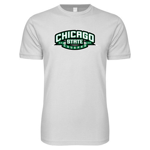  Next Level White SoftStyle T Shirt - Chicago State Cougars
