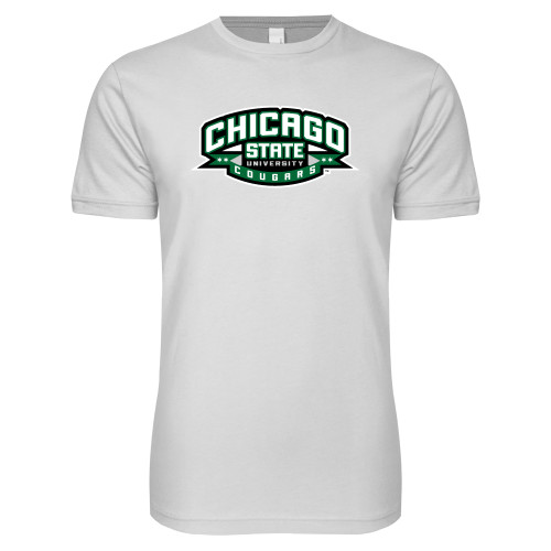  Next Level White SoftStyle T Shirt - Chicago State Cougars