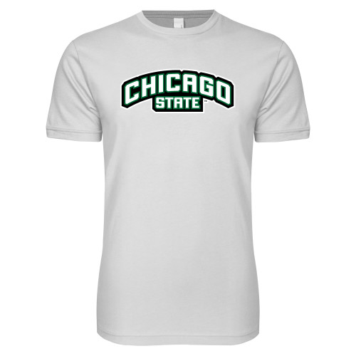  Next Level White SoftStyle T Shirt - Chicago State