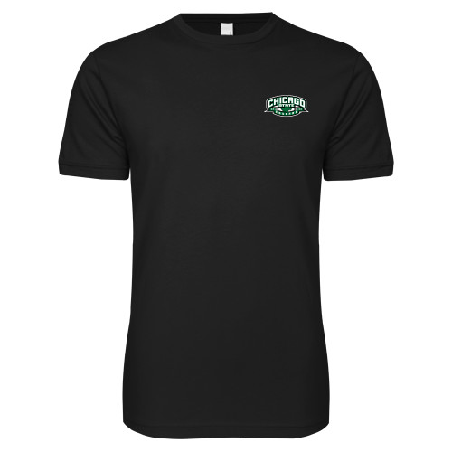  Next Level Black SoftStyle T Shirt - Primary Mark