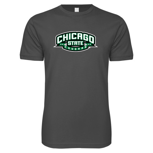  Next Level Charcoal SoftStyle T Shirt - Chicago State Cougars