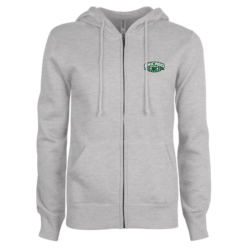 Chicago State ENZA Womens Grey Fleece Full Zip Hoodie