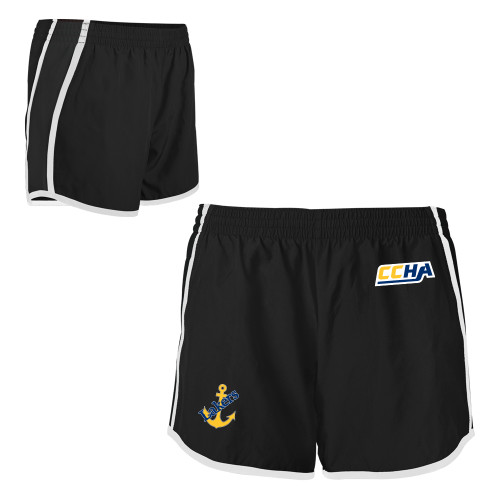 Men's Black Lake Superior State Lakers Pocketed Shorts