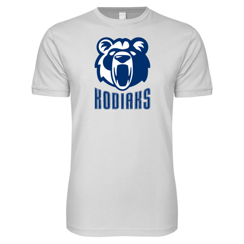  Next Level White SoftStyle T Shirt - Kodiaks with Mascot