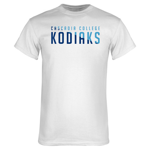  White T Shirt - Cascadia College Kodiaks Duo Color