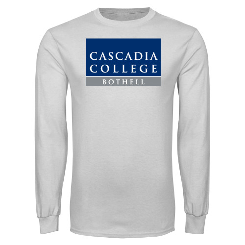  White Long Sleeve T Shirt - Cascadia College Bothell  Square