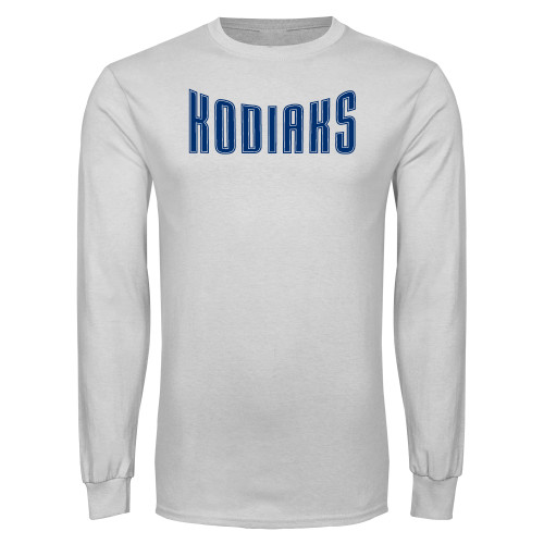  White Long Sleeve T Shirt - Kodiaks