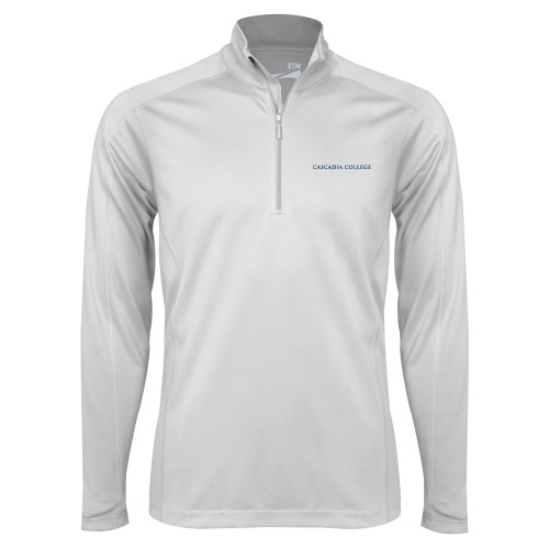  Syntrel White Interlock 1/4 Zip - Cascadia College Bothell  Flat