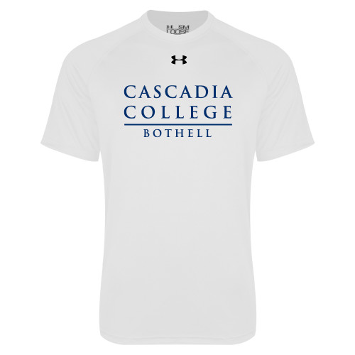  Under Armour White Tech Tee - Cascadia College Bothell