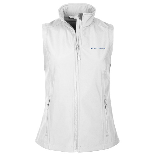  Womens White Core Softshell Vest - Cascadia College Bothell  Flat