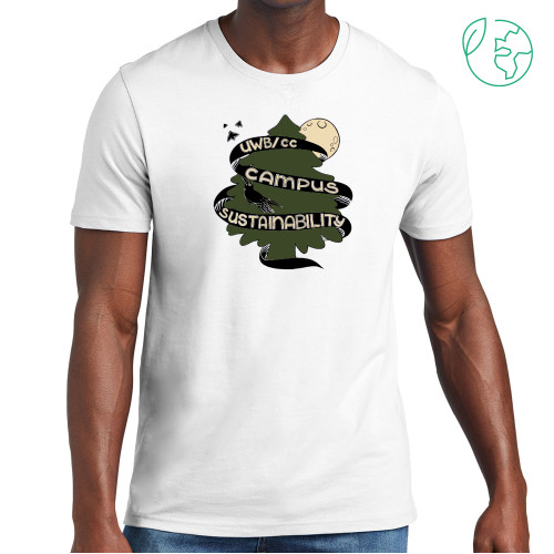  Allmade White Organic Cotton Tee - Sustainable Campus Offices - Cascadia College