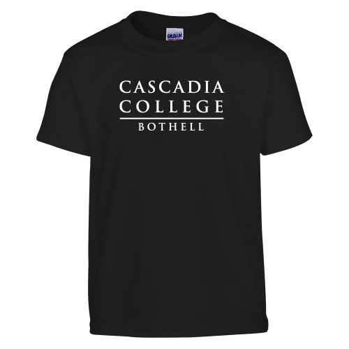  Youth Black T Shirt - Cascadia College Bothell