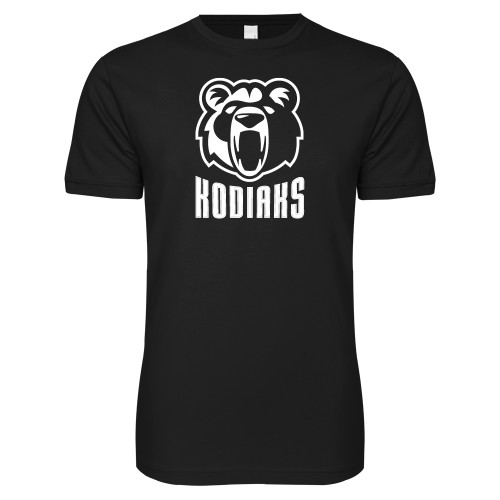  Next Level Black SoftStyle T Shirt - Kodiaks with Mascot