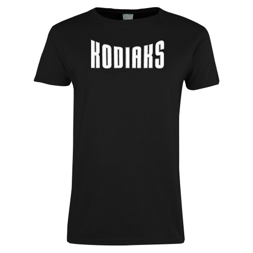  Womens Black Short Sleeve Tee - Kodiaks