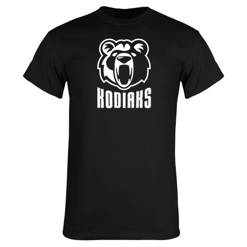  Black T Shirt - Kodiaks with Mascot