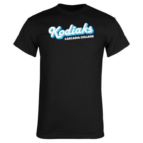  Black T Shirt - Kodiaks Tricolor Cascadia College