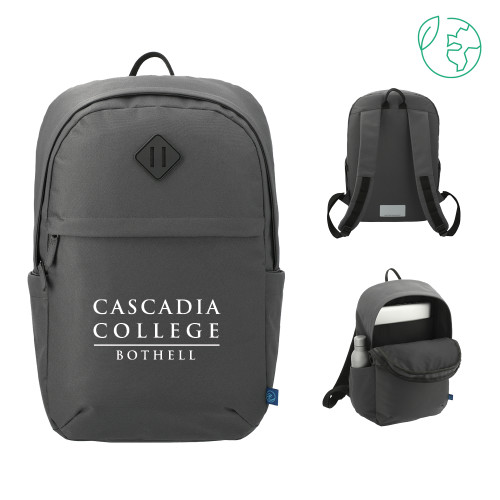 Cascadia Repreve Charcoal Ocean Commuter Computer Backpack