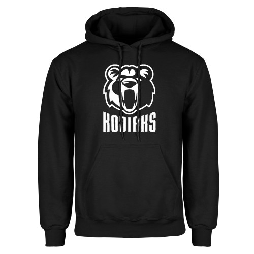  Black Fleece Hoodie - Kodiaks with Mascot