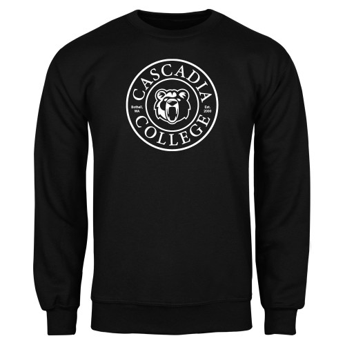  Black Fleece Crew - Cascadia College Bothell  Seal