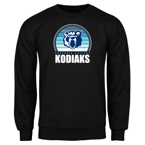  Black Fleece Crew - Cascadia College Kodiaks Blue Shade Design