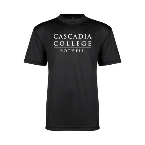  Youth Performance Black Tee - Cascadia College Bothell