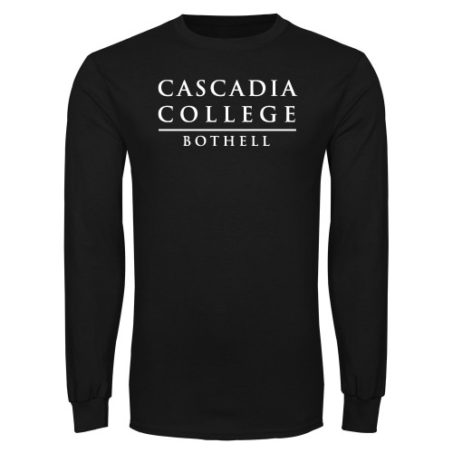  Black Long Sleeve T Shirt - Cascadia College Bothell