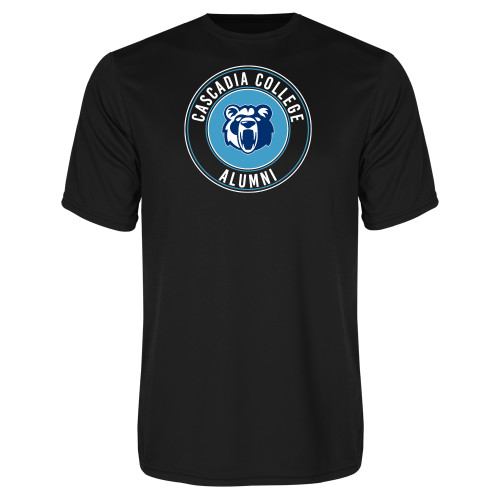  Black Performance Tee - Cascadia College Alumni