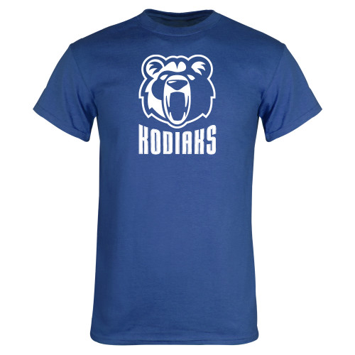  Royal T Shirt - Kodiaks with Mascot