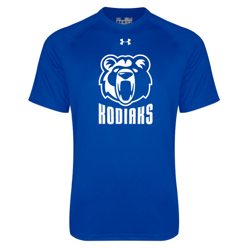  Under Armour Royal Tech Tee - Kodiaks with Mascot