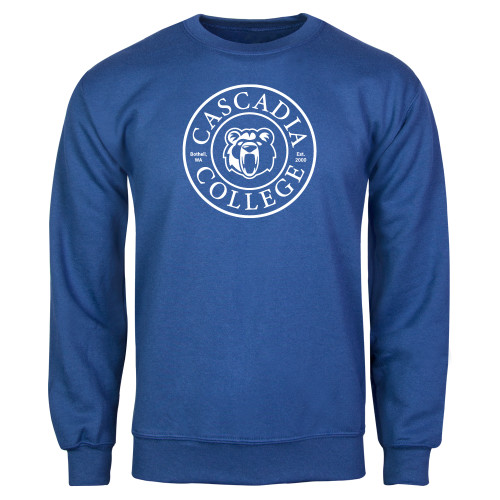  Royal Fleece Crew - Cascadia College Bothell  Seal