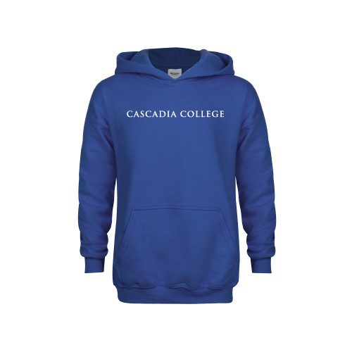  Youth Royal Fleece Hoodie - Cascadia College Bothell  Flat